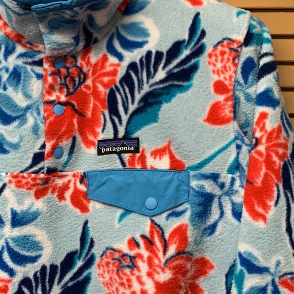 EXC Patagonia Synchilla Fleece Manoa Dusk Blue Women’s M Lightweight Snap-T 2015 - Picture 6 of 15